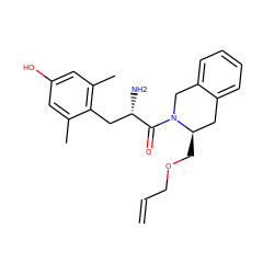 C=CCOC[C@@H]1Cc2ccccc2CN1C(=O)[C@@H](N)Cc1c(C)cc(O)cc1C ZINC000013863360