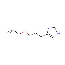 C=CCOCCCc1c[nH]cn1 ZINC000013560968