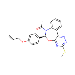 C=CCOc1ccc([C@@H]2Oc3nc(SC)nnc3-c3ccccc3N2C(C)=O)cc1 ZINC000002073805