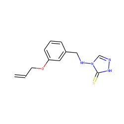 C=CCOc1cccc(CNn2cn[nH]c2=S)c1 ZINC000006192719