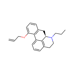 C=CCOc1cccc2c1-c1cccc3c1[C@@H](C2)N(CCC)CC3 ZINC000045365169