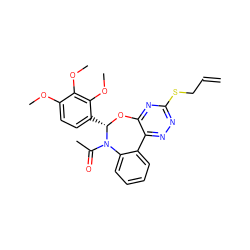 C=CCSc1nnc2c(n1)O[C@@H](c1ccc(OC)c(OC)c1OC)N(C(C)=O)c1ccccc1-2 ZINC000002113755