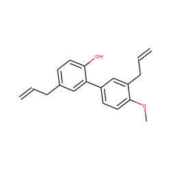 C=CCc1ccc(O)c(-c2ccc(OC)c(CC=C)c2)c1 ZINC000001566147