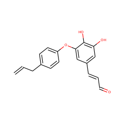 C=CCc1ccc(Oc2cc(/C=C/C=O)cc(O)c2O)cc1 ZINC000005157917