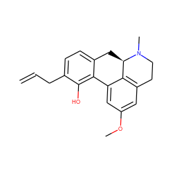 C=CCc1ccc2c(c1O)-c1cc(OC)cc3c1[C@@H](C2)N(C)CC3 ZINC000045390332