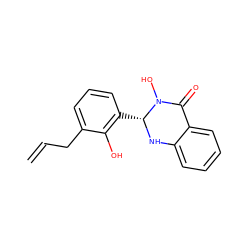 C=CCc1cccc([C@H]2Nc3ccccc3C(=O)N2O)c1O ZINC000000079934