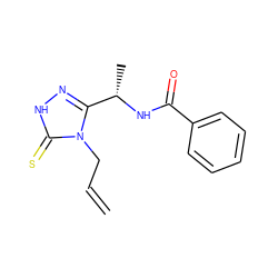 C=CCn1c([C@H](C)NC(=O)c2ccccc2)n[nH]c1=S ZINC000005912062