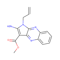 C=CCn1c(N)c(C(=O)OC)c2nc3ccccc3nc21 ZINC000000090076