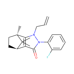 C=CCn1c2c(c(=O)n1-c1ccccc1F)[C@H]1CC[C@]2(C)C1(C)C ZINC000141976351