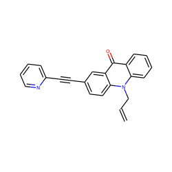 C=CCn1c2ccccc2c(=O)c2cc(C#Cc3ccccn3)ccc21 ZINC000036388937