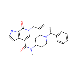 C=CCn1cc(C(=O)N(C)C2CCN([C@H](C)c3ccccc3)CC2)c2cc[nH]c2c1=O ZINC001772607866
