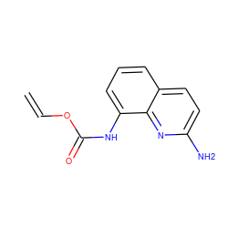 C=COC(=O)Nc1cccc2ccc(N)nc12 ZINC000043062081