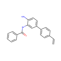 C=Cc1ccc(-c2ccc(N)c(NC(=O)c3ccccc3)c2)cc1 ZINC000049783942