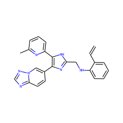 C=Cc1ccccc1NCc1nc(-c2ccc3ncnn3c2)c(-c2cccc(C)n2)[nH]1 ZINC000113386604