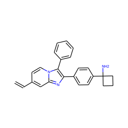 C=Cc1ccn2c(-c3ccccc3)c(-c3ccc(C4(N)CCC4)cc3)nc2c1 ZINC000113654889