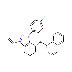 C=Cc1nn(-c2ccc(F)cc2)c2c1CCC[C@H]2Cc1cccc2ccccc12 ZINC000026574978