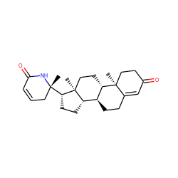 C[C@@]1([C@H]2CC[C@H]3[C@@H]4CCC5=CC(=O)CC[C@]5(C)[C@H]4CC[C@@]32C)CC=CC(=O)N1 ZINC000064361558