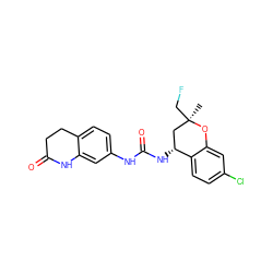 C[C@@]1(CF)C[C@@H](NC(=O)Nc2ccc3c(c2)NC(=O)CC3)c2ccc(Cl)cc2O1 ZINC000143365625