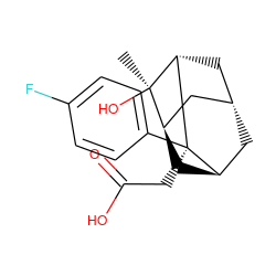 C[C@@]1(O)[C@@H]2C[C@@H]3C[C@H](C2)C[C@@H]1[C@]3(CC(=O)O)c1ccc(F)cc1 ZINC000254103550