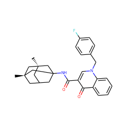 C[C@@]12CC3CC(NC(=O)c4cn(Cc5ccc(F)cc5)c5ccccc5c4=O)(C1)C[C@](C)(C3)C2 ZINC000028864361