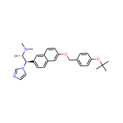 C[C@@H]([C@@H](c1ccc2cc(OCc3ccc(OC(C)(C)C)cc3)ccc2c1)n1ccnc1)N(C)C ZINC000028331833