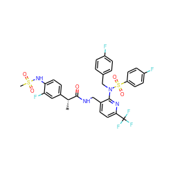 C[C@@H](C(=O)NCc1ccc(C(F)(F)F)nc1N(Cc1ccc(F)cc1)S(=O)(=O)c1ccc(F)cc1)c1ccc(NS(C)(=O)=O)c(F)c1 ZINC000653697130