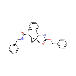 C[C@@H](C(=O)NCc1ccccc1)[C@@H]1C[C@@]1(C)[C@@H](NC(=O)OCc1ccccc1)c1ccccc1 ZINC000008829582