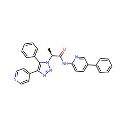 C[C@@H](C(=O)Nc1ccc(-c2ccccc2)cn1)n1nnc(-c2ccncc2)c1-c1ccccc1 ZINC001772575899