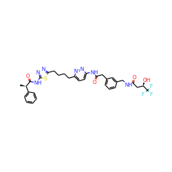 C[C@@H](C(=O)Nc1nnc(CCCCc2ccc(NC(=O)Cc3cccc(CNC(=O)C[C@@H](O)C(F)(F)F)c3)nn2)s1)c1ccccc1 ZINC000169698585