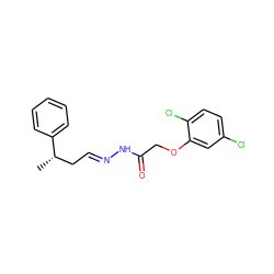 C[C@@H](C/C=N/NC(=O)COc1cc(Cl)ccc1Cl)c1ccccc1 ZINC000004647104