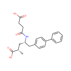 C[C@@H](C[C@@H](Cc1ccc(-c2ccccc2)cc1)NC(=O)CCC(=O)O)C(=O)O ZINC000013741343