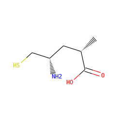 C[C@@H](C[C@H](N)CS)C(=O)O ZINC000026751153
