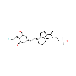 C[C@@H](CCCC(C)(C)O)[C@@H]1CC[C@@H]2/C(=C/C=C3C[C@@H](O)C(=CCF)[C@H](O)C3)CCC[C@]21C ZINC000028645547