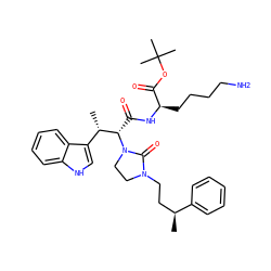 C[C@@H](CCN1CCN([C@@H](C(=O)N[C@H](CCCCN)C(=O)OC(C)(C)C)[C@@H](C)c2c[nH]c3ccccc23)C1=O)c1ccccc1 ZINC000027554638