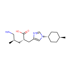 C[C@@H](CN)C[C@@H](Cc1cn([C@H]2CC[C@H](C)CC2)cn1)C(=O)O ZINC000261148976