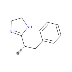 C[C@@H](Cc1ccccc1)C1=NCCN1 ZINC000013520033