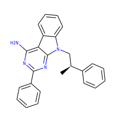 C[C@@H](Cn1c2ccccc2c2c(N)nc(-c3ccccc3)nc21)c1ccccc1 ZINC000095607273