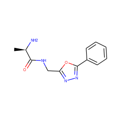 C[C@@H](N)C(=O)NCc1nnc(-c2ccccc2)o1 ZINC001217729204