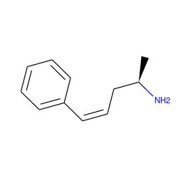 C[C@@H](N)C/C=C\c1ccccc1 ZINC000211471344