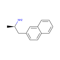 C[C@@H](N)Cc1ccc2ccccc2c1 ZINC000019406570