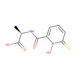 C[C@@H](NC(=O)c1cccc(=S)n1O)C(=O)O ZINC000169348051