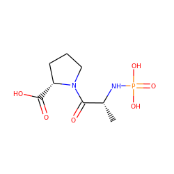 C[C@@H](NP(=O)(O)O)C(=O)N1CCC[C@H]1C(=O)O ZINC000006032463