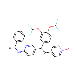 C[C@@H](Nc1ccc([C@@H](Cc2cc[n+]([O-])cc2)c2ccc(OC(F)F)c(OC(F)F)c2)cn1)c1ccccc1 ZINC000027865350