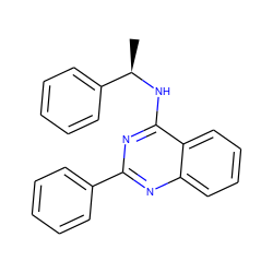 C[C@@H](Nc1nc(-c2ccccc2)nc2ccccc12)c1ccccc1 ZINC000001773078