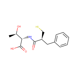 C[C@@H](O)[C@H](NC(=O)[C@@H](CS)Cc1ccccc1)C(=O)O ZINC000149693189