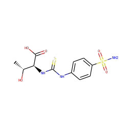 C[C@@H](O)[C@H](NC(=S)Nc1ccc(S(N)(=O)=O)cc1)C(=O)O ZINC000013835655