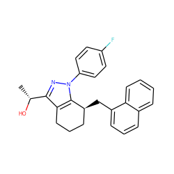 C[C@@H](O)c1nn(-c2ccc(F)cc2)c2c1CCC[C@@H]2Cc1cccc2ccccc12 ZINC000026569737