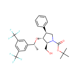 C[C@@H](O[C@@H]1[C@@H](c2ccccc2)CN(C(=O)OC(C)(C)C)[C@H]1CO)c1cc(C(F)(F)F)cc(C(F)(F)F)c1 ZINC000029132075