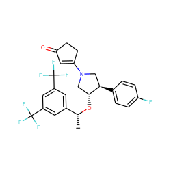 C[C@@H](O[C@@H]1CN(C2=CC(=O)CC2)C[C@H]1c1ccc(F)cc1)c1cc(C(F)(F)F)cc(C(F)(F)F)c1 ZINC000028961764