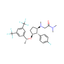 C[C@@H](O[C@H]1CC[C@@H](N(C)CC(=O)N(C)C)[C@@H]1c1ccc(F)cc1)c1cc(C(F)(F)F)cc(C(F)(F)F)c1 ZINC000036324453